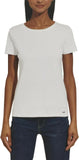 DKNY Women's Short Sleeve Crew Neck Organic Cotton Tee 1679439 White 2XL
