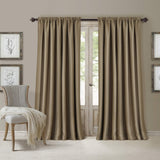 Elrene Home Fashions Room Darkening Rod Pocket Window Panel Gold Yellow 52x84