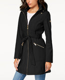 Guess Womens Belted Softshell Jacket with Hood 16710941b64ffa Deep Black L