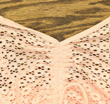 Salt + Cove Juniors Medallion Crochet Romper Cover-up Pink Blush Pink S