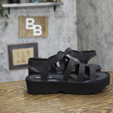 Bearpaw High Seas Womens Platform Buckle Sandals 1009136654 Black 9M