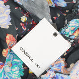 O'Neill Womens Woven Ruffle Cover Up Top Gray Multi See Measurements