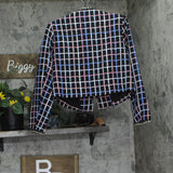 Aqua Chainlink Print Tweed Blazer Jacket IJM31046 Black Multi S