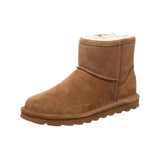 Bearpaw Alyssa Suede Water-Repellent Wool-Lined Ankle Boots Hickory Brown 10M