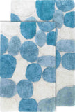 Chesapeake Pebbles 2-Piece Bath Rug Set 0060254526653 Aquamarine Blue 60