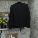 Aqua Womens 100% Cashmere Open Cardigan Sweater V11600 Black S