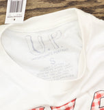 Unfortunate Portrait Graphic Pizza Short Sleeve T-Shirt UPMB-1001 White S