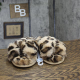 Auden Womens Paris Leopard Crossband Slippers 80856464 Brown Animal L
