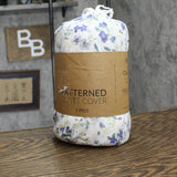 Ienjoy Home Cover Soft 3-Piece Set with Shams Blossom Light Blue King / Cal King