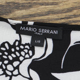Mario Serrani Womens Woven Cover Up Dress 1795902 Black / White L