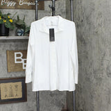 Marla Wynne Women's Button Up Stretch Tech Shirt Jacket 703683 Pure White M