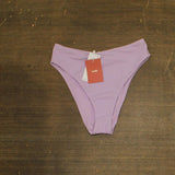Andie Womens '90s High-Waist High-Cut Cheeky Bikini Bottom Lively Purple XS
