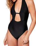 Adore Me Brinlee Womens One-Piece Swimsuit Black M