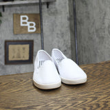 Comfortview Womens The Dottie Slip On Low Top Sneakers White 7.5M