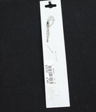 Crystale L & J Butterfly Charm Crystal Anklet Silver Gray / Black 8" + 1.5"