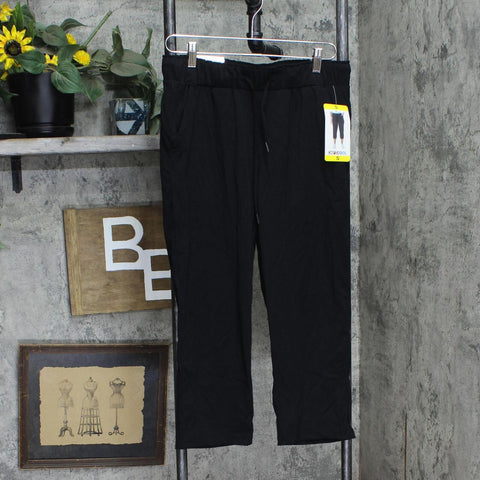 32 Degrees Womens Capri Knit Active Outdoor Pants 1720727 Black S
