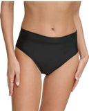 DKNY Womens High Waist Bikini Bottom DIMBS303 Black XL