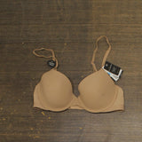 Wacoal Womens Shape Revelation Shallow Top Contour Underwire Bra Beige Brown 32C