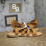 Universal Thread Womens Lumi Ankle Strap Gladiator Sandals Cognac Brown 9M