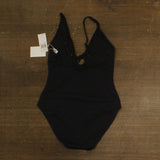 Andie Classic Eyelet Sicily One Piece Swimsuit AO602 Black S