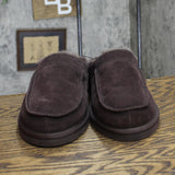 Dluxe By Dearfoams Mens Lith Slide Slippers 88498382 Brown 11