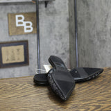 A New Day London Lace Slingback Bow Flats 94303522 Black 6.5M