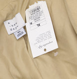 A New Day Crepe Slim Fit Blazer with Collar and Button Placket Tan Brown XL