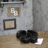 A New Day Twiggy Multi Buckle Mini Heel Flats 94303769 Black 6.5M