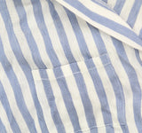 Raviya Womens Plus Size Striped Tunic Shirt Swim Cover-Up Blue / White 1X
