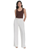 Calvin Klein Womens Scoop Neck Rib Knit Tank Top S55TK65A Toasted Sumac Brown XL