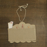 Agua Bendita Womens Serenity Linen Blend Crop Halter Top 17057 Blush Brown L