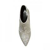 A New Day Womens Cailin Rhinestone Wide Width Ankle Boots Silver Gray 12W