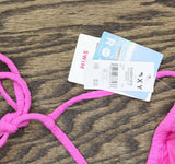 Roxy Womens Tiki Triangle Bikini Top 434001979 Bright Pink XL