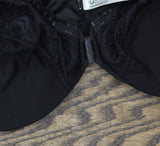 Glamorise Womens WonderWire Front-Closure Underwire Bra 1245 1245 Black 40B