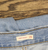 Levi's Womens Cinch Barrel High Rise Straight Leg Jeans Light Blue 25x31
