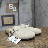 Goodfellow & Co Oswald Suede Clogs with Buckle 94504662 Taupe Brown 9