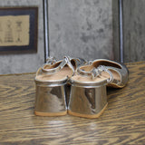 Berness Womens Slingback Pump Block Heels Silver Metallic Gray 6M