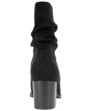 Style & Co Genoviaa Micro Suede Ruched Scrunch Booties 10019687600 Black 6M