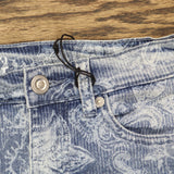 DG2 by Diane Gilman Womens Printed Flare Jeans 696886 Chambray Blue 6