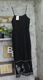 Universal Thread Button-Front Smocked Maxi Sundress 94442789 Black L