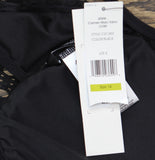 Carmen Marc Valvo Crochet Scoop Neck One Piece Swimsuit C21382 Black 14