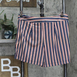 Ny Collection Womens Knit Petite Yoked Sailor Shorts PITP6641