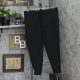 NY Collection Womens Plus Size Fleece Knit Sweatpants Black 1X