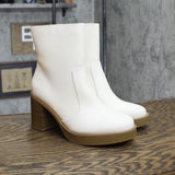 Universal Thread Jenna Platform Boots with Memory Foam Insole Off White 8.5M