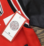 Ring of Fire Front Varsity Jacket California State West Coast Black / Red XL