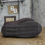 Dluxe By Dearfoams Mens Lith Slide Slippers 88498382 Brown 11