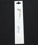 Crystale by L & J Pendant Swarovski Crystal Anklet Silver Gray / Pink 8" + 1.5"