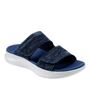 Easy Spirit Dashtyn Womens Double Band Lightweight Slip-on Sandals Dark Blue 7M