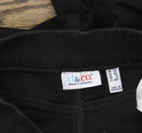 Denim & Co. Cozy Touch Relaxed Straight Jeans A671600 Black 6 Tall