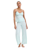 INC International Concepts Knit Tank & Pajama Pants Set Clear Dew Green S